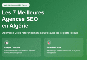 Les 7 Meilleures Agences SEO en Algérie 2025